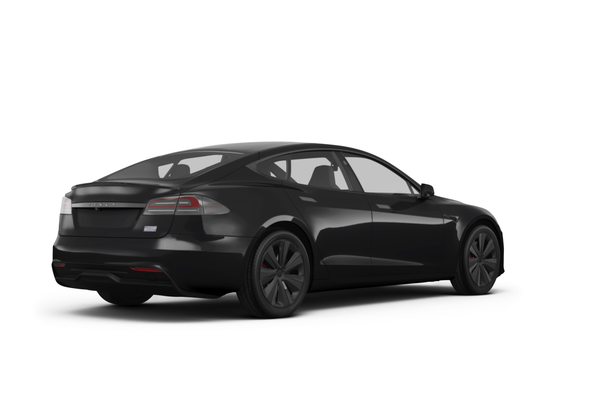 Tesla Model S - Back view Tesla Model S - Back view